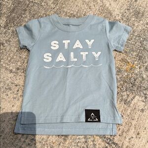 Stay Salty Short Sleeve Kids Tee - Light Blue